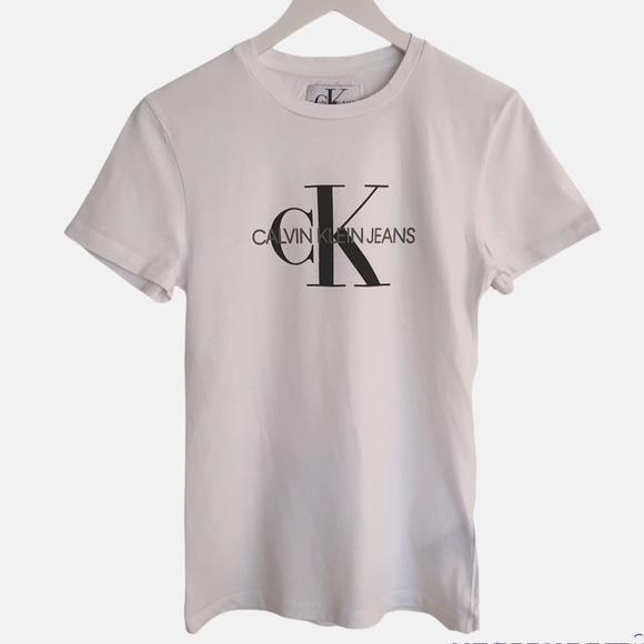 Calvin Klein Jeans White t-shirt Size XS - Picture 2 of 11